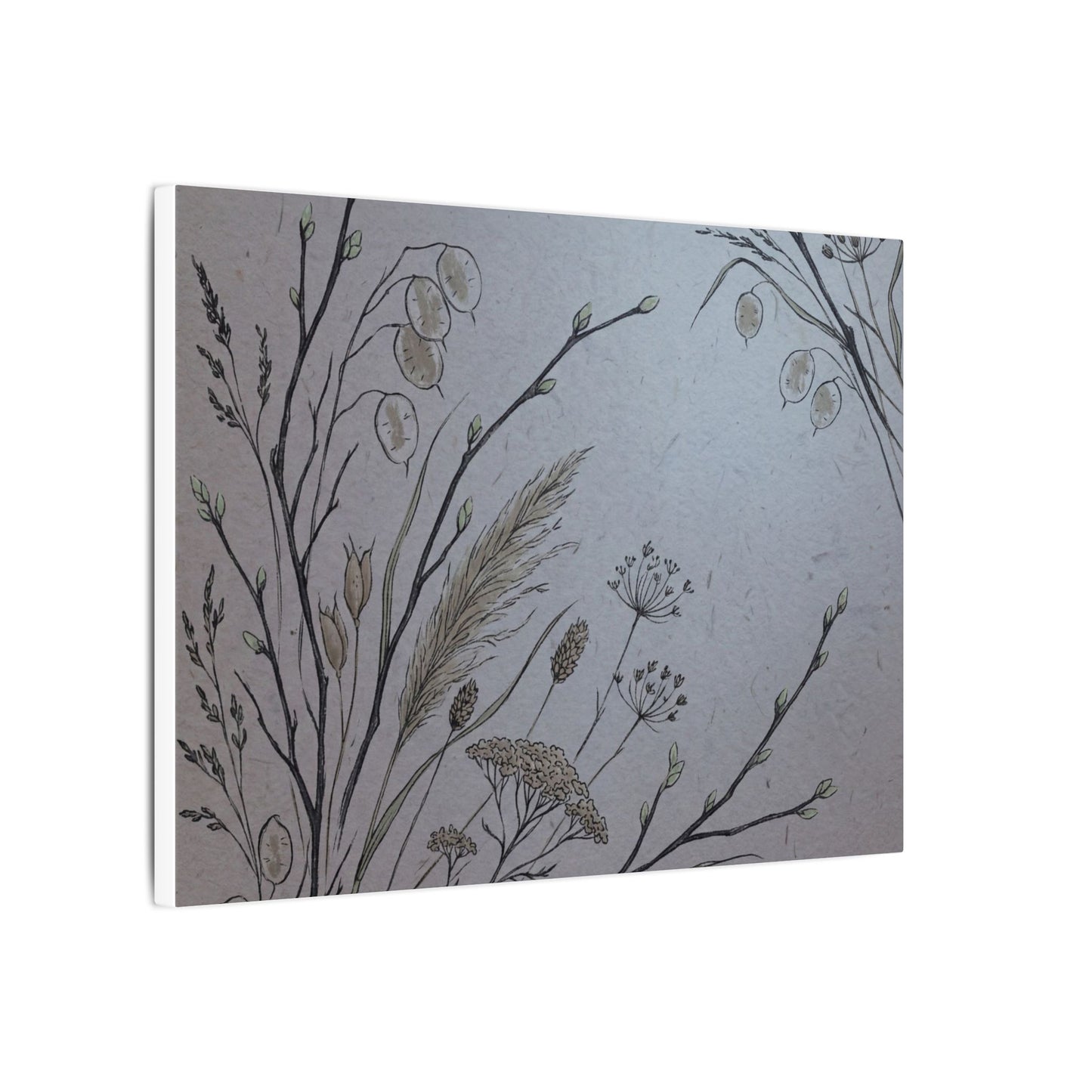 Spring Dried Flowers Japanese Pattern Canvas Art | Cozy Decor