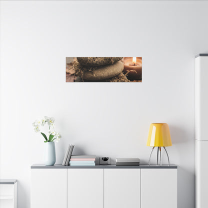 River Stones Canvas Art | Autumn Japandi Texture Art