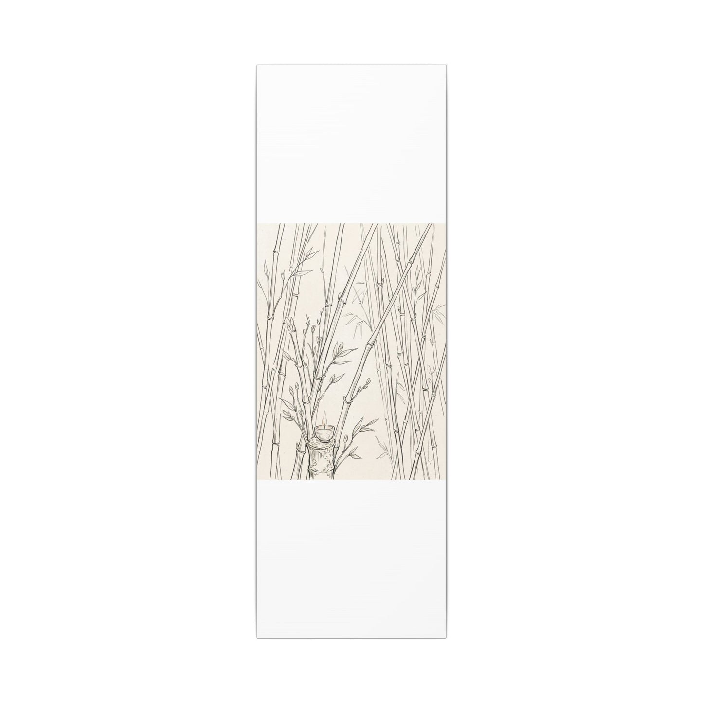 Candlelight Bamboo Grove Canvas Art - Japandi Fukinsei