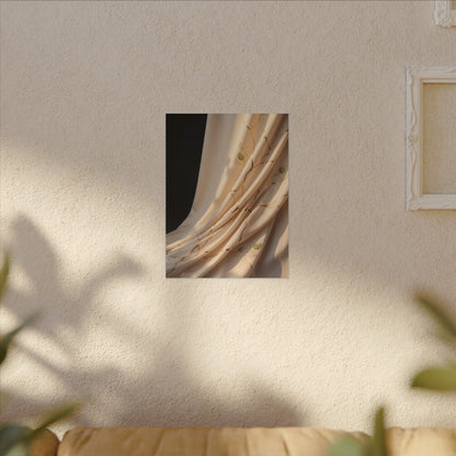 Golden Hour Silk Drape Canvas Art - Kintsugi Fukinsei