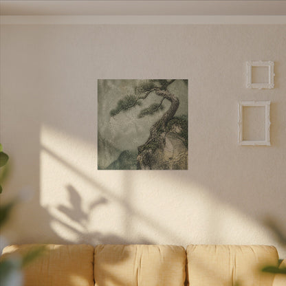 Fukinsei Pine Tree Canvas Art - Japandi Texture