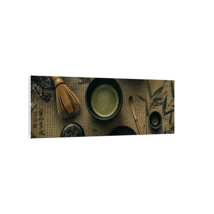 Tea Ceremony Canvas Art | Winter Zen Ukiyo E Inspired Art