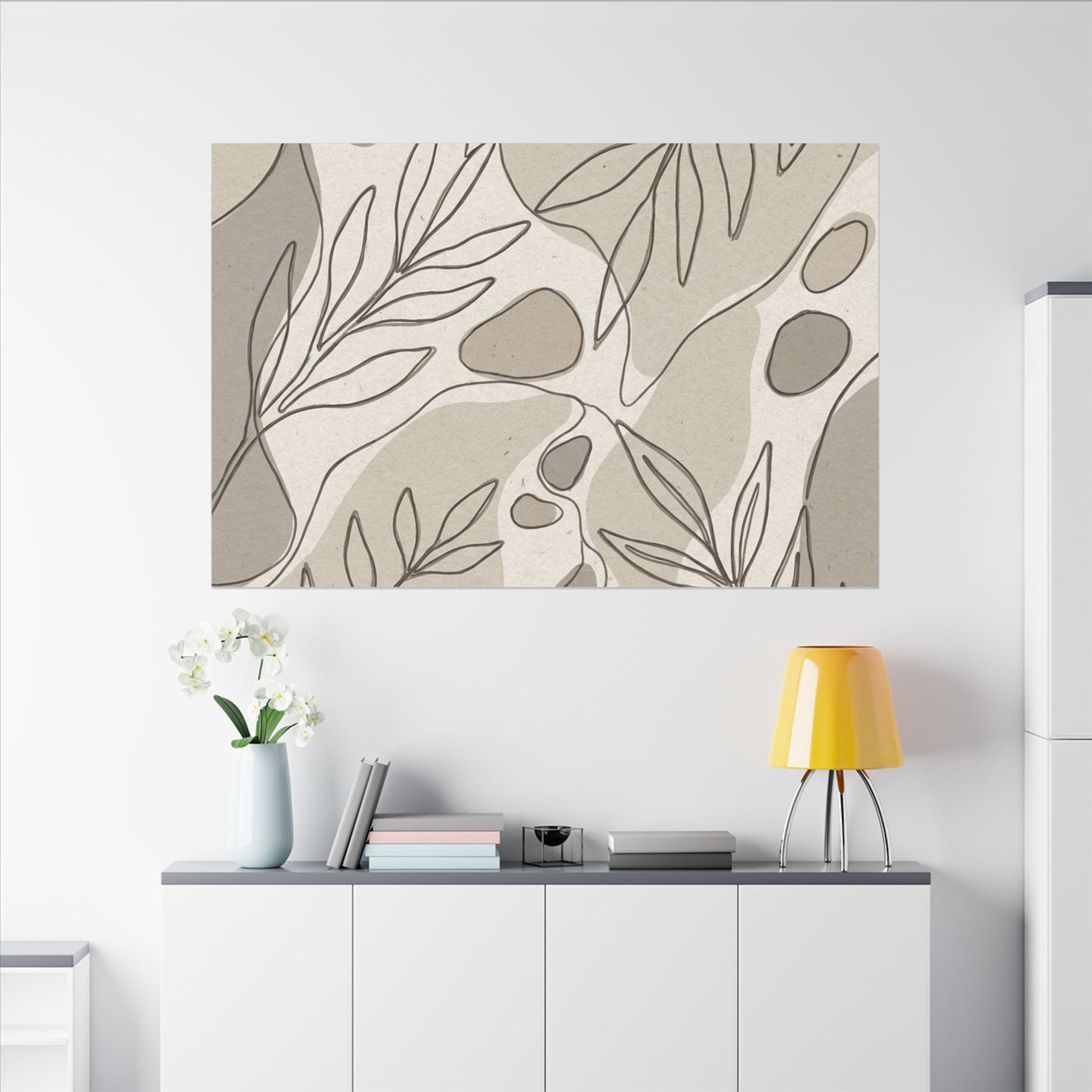 Japandi Minimal Line Canvas Art