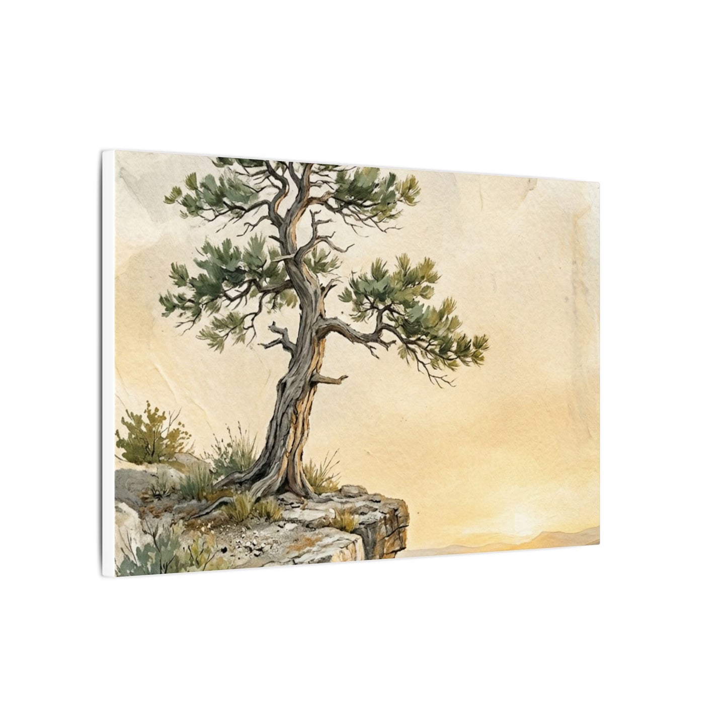 Pine Tree Canvas Art | Summer Japandi Texture Art