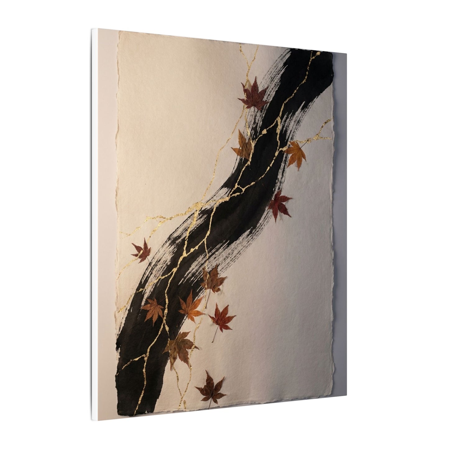 Dawn Ink Brushstroke Canvas Art - Kintsugi Ma