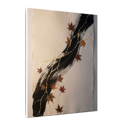 Dawn Ink Brushstroke Canvas Art - Kintsugi Ma