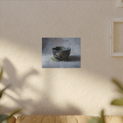 Ceramic Bowl Spring Canvas Art | Japandi Warm Design