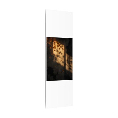 Shadow Play Canvas Art | Autumn Dark Japandi Charcoal Ink Art