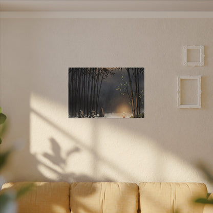 Tranquil Bamboo Grove Canvas Art - Karesansui Zen