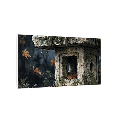 Shibui Stone Lantern Canvas Art - Japandi Minimal Line