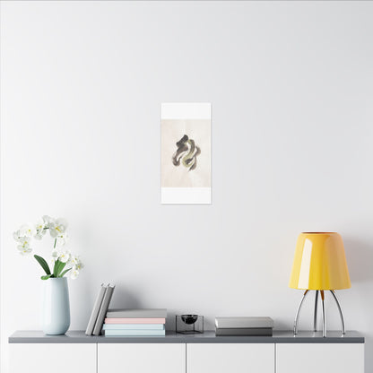 Ink Brushstroke Canvas Art | Spring Japandi Japanese Pattern Art
