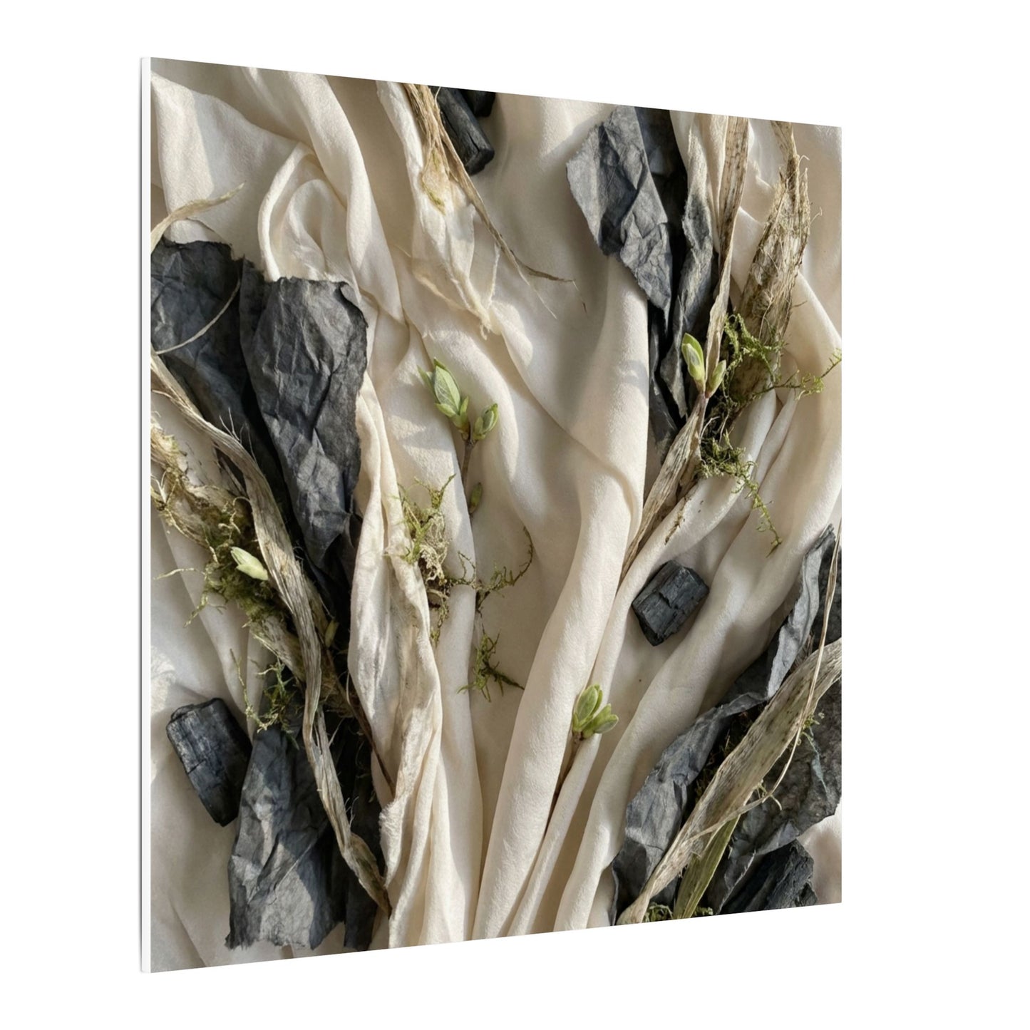 Spring Silk Drape Texture Canvas Art | Warm Decor