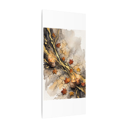 Cracked Earth Autumn Canvas Art | Japandi Warm Design