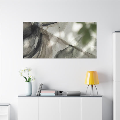 Spring Paper Fold Watercolor Canvas Art | Warm Decor