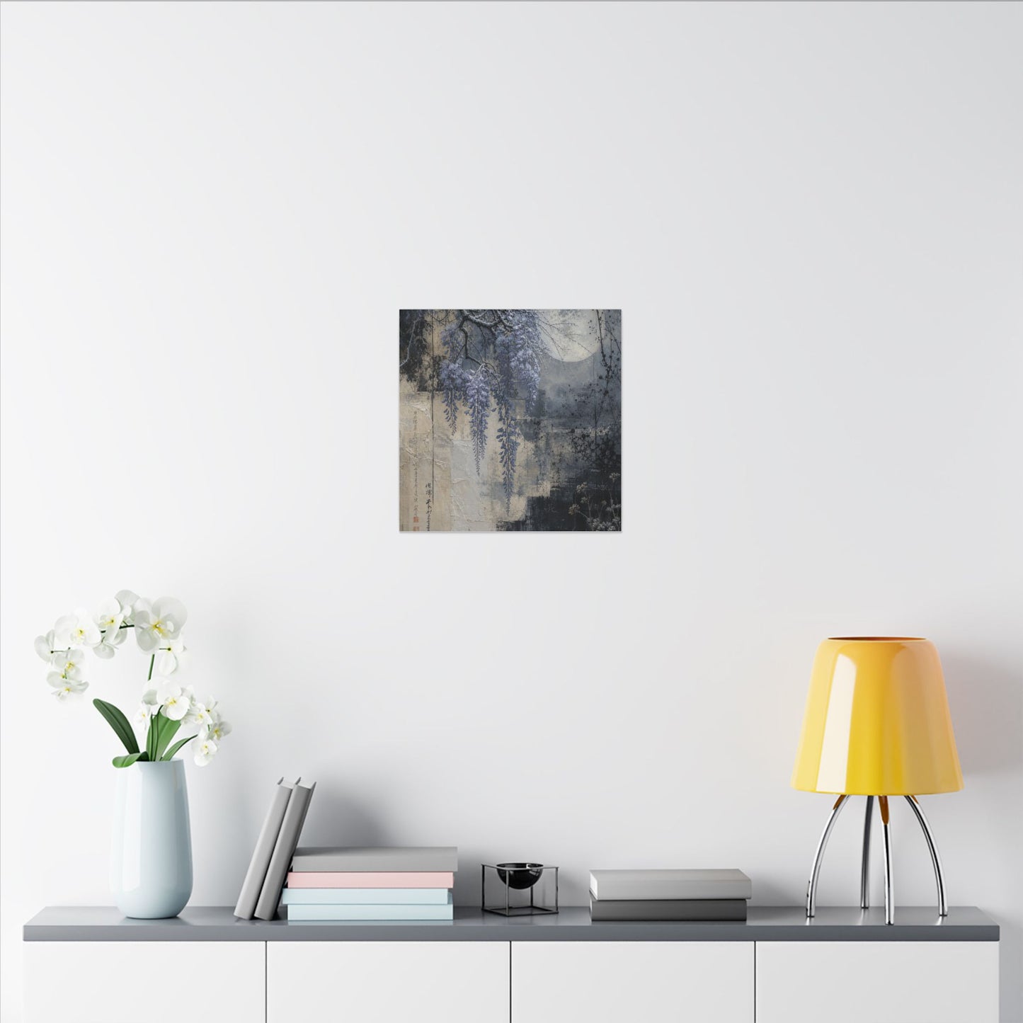 Winter Wisteria Texture Canvas Art | Elegant Decor