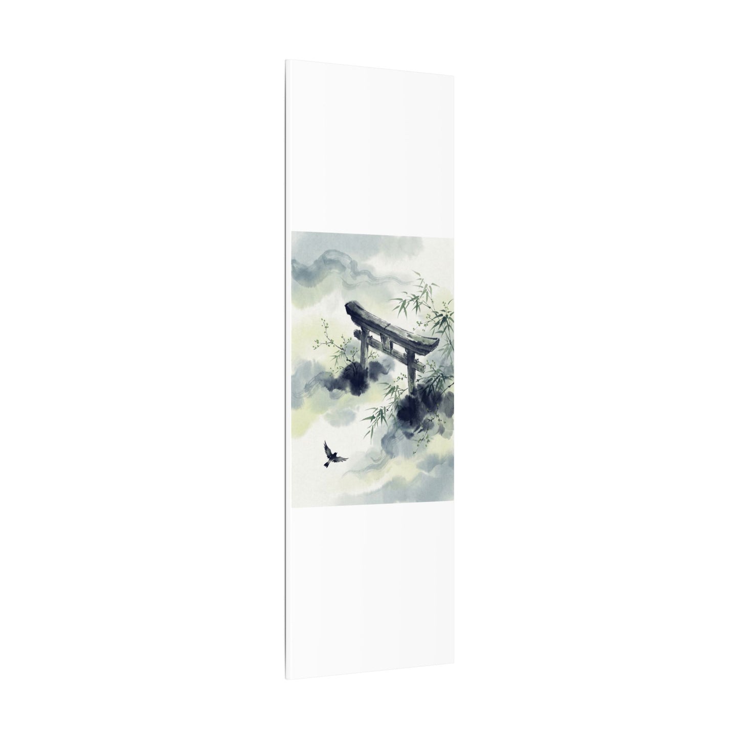 Torii Gate Sumi E Canvas Art | Serene Zen Art