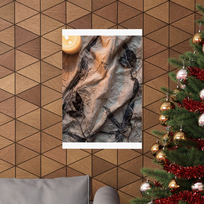 Silk Drape Texture Wall Art Print | Warm Japandi Art