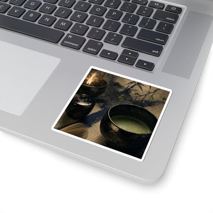 Candlelight Tea Ceremony Sticker - Zen Ma