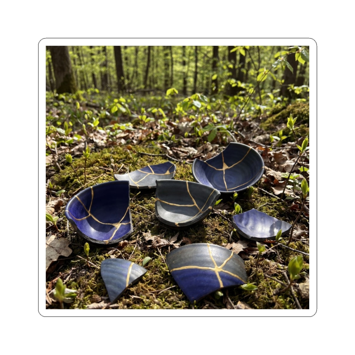 Spring Broken Pottery Broken Beauty Sticker | Artful Decor