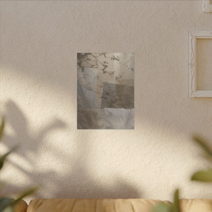 Neutral Shadow Play Canvas Art - Texture Japandi