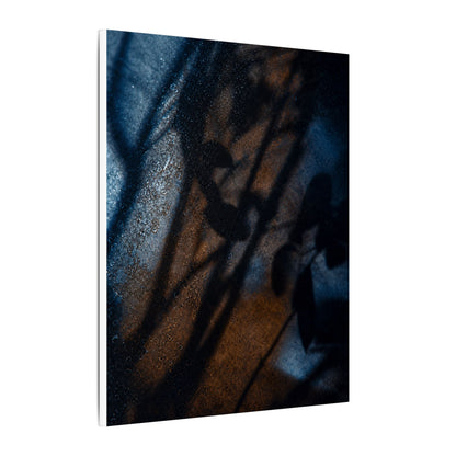 Moonlight Shadow Play Canvas Art - Dark Japandi Ma