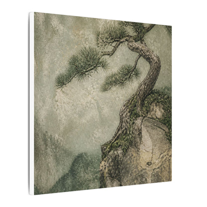 Fukinsei Pine Tree Canvas Art - Japandi Texture