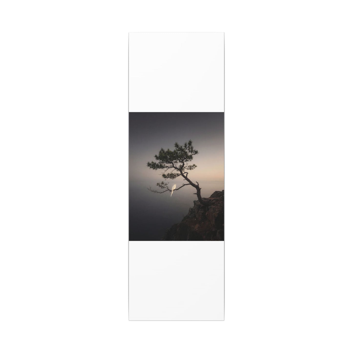 Dawn Pine Tree Canvas Art - Dark Japandi Datsuzoku
