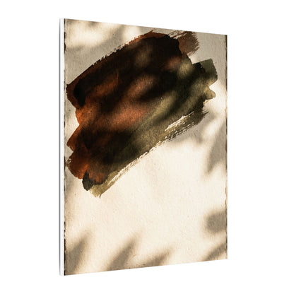 Ink Brushstroke Canvas Art | Summer Dark Japandi Moody Minimal Art