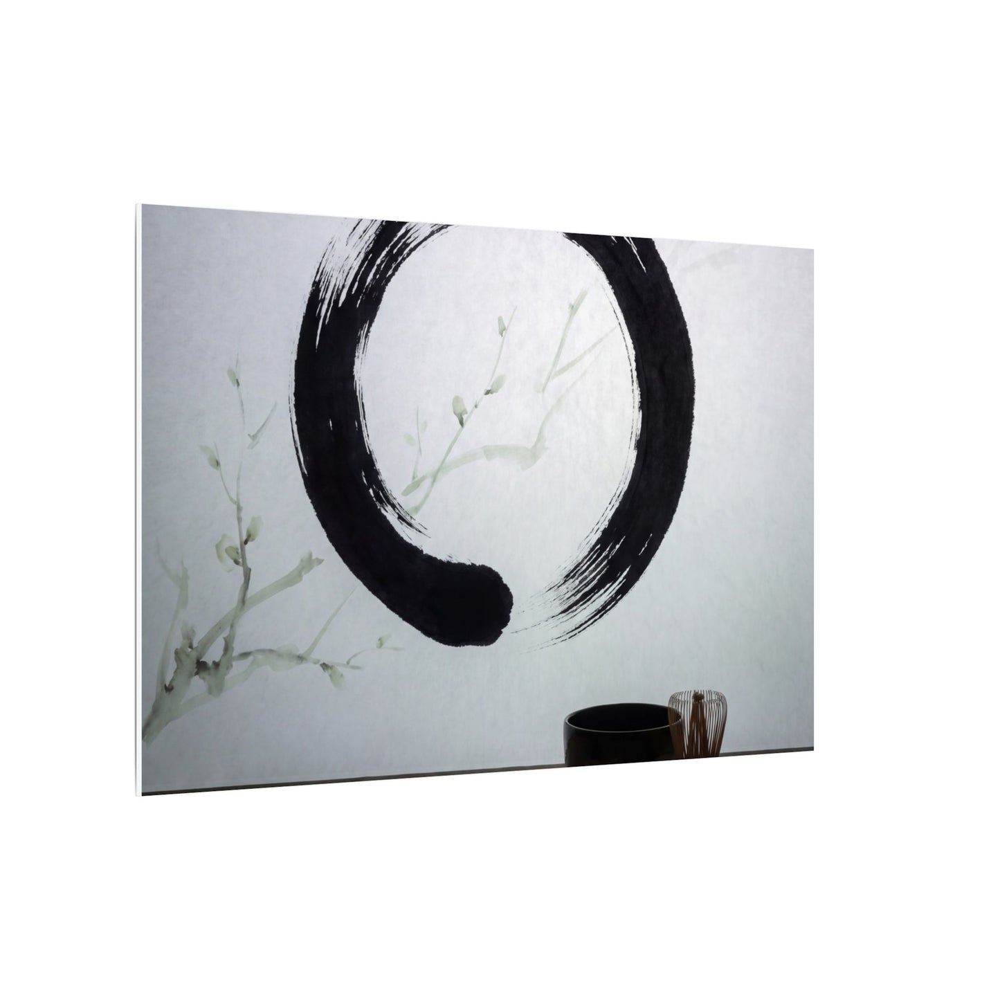 Tea Ceremony Enso Canvas Art | Peaceful Zen Art