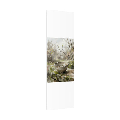 Japandi Ceramic Bowl in Overcast | Minimal Line Canvas Art