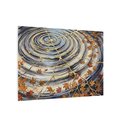 Moonlight Water Ripple Canvas Art - Kintsugi Fukinsei