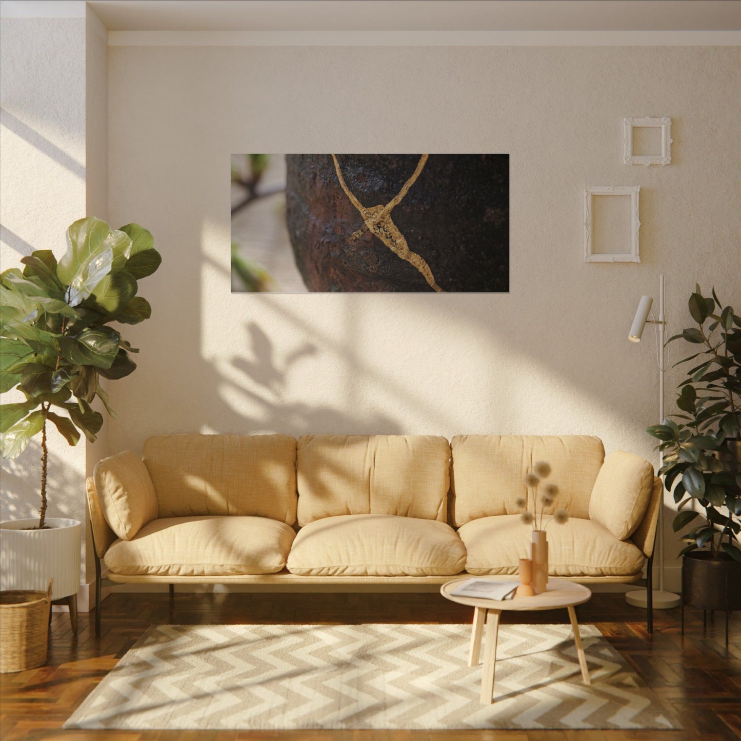 Dawn Tea Ceremony Canvas Art - Kintsugi Mono No Aware