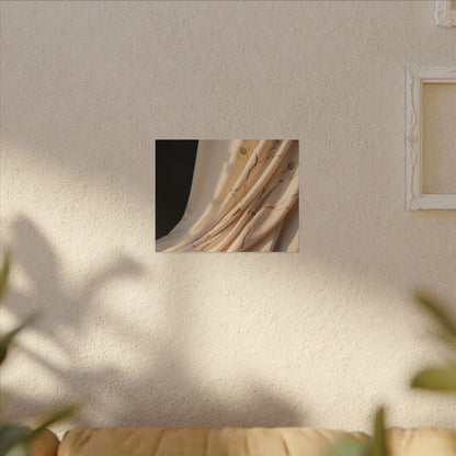Golden Hour Silk Drape Canvas Art - Kintsugi Fukinsei