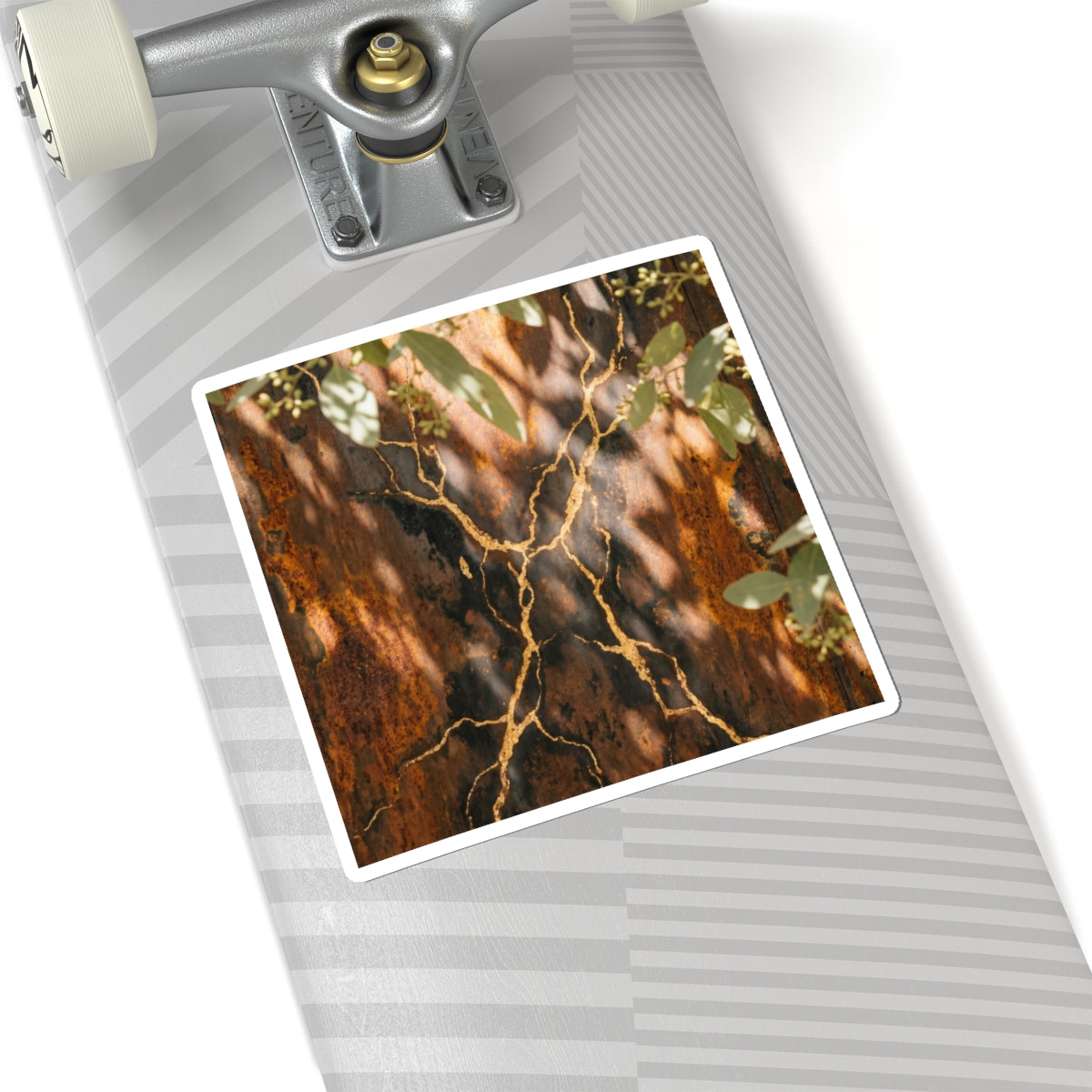 Kanso Rust Patina Sticker - Kintsugi Gold Vein