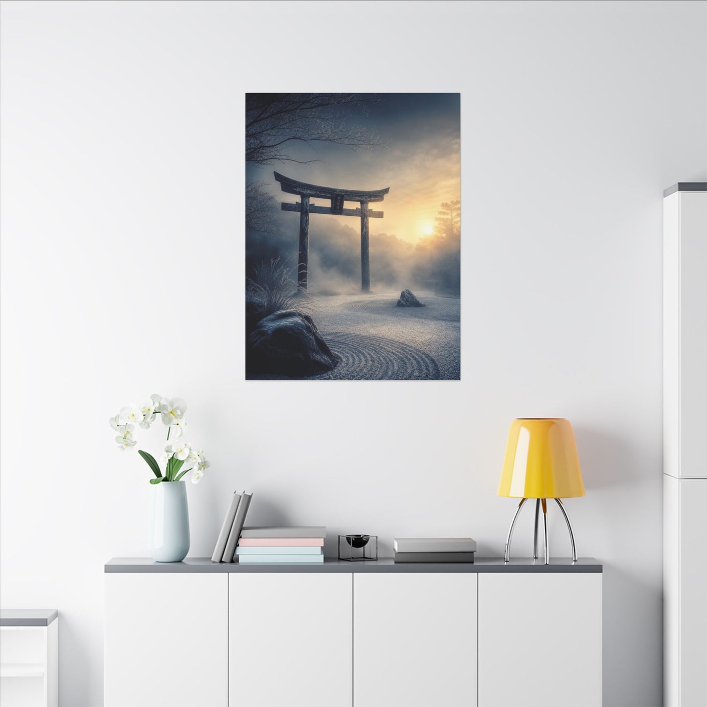 Zen Torii Gate in Golden Hour | Karesansui Canvas Art