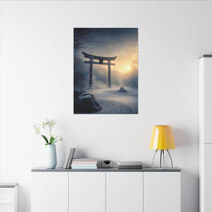 Zen Torii Gate in Golden Hour | Karesansui Canvas Art
