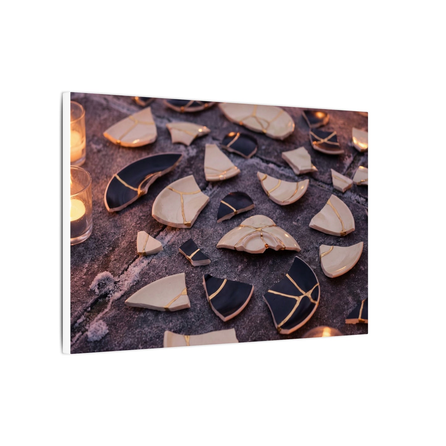 Winter Broken Pottery Broken Beauty Canvas Art | Beautiful Decor