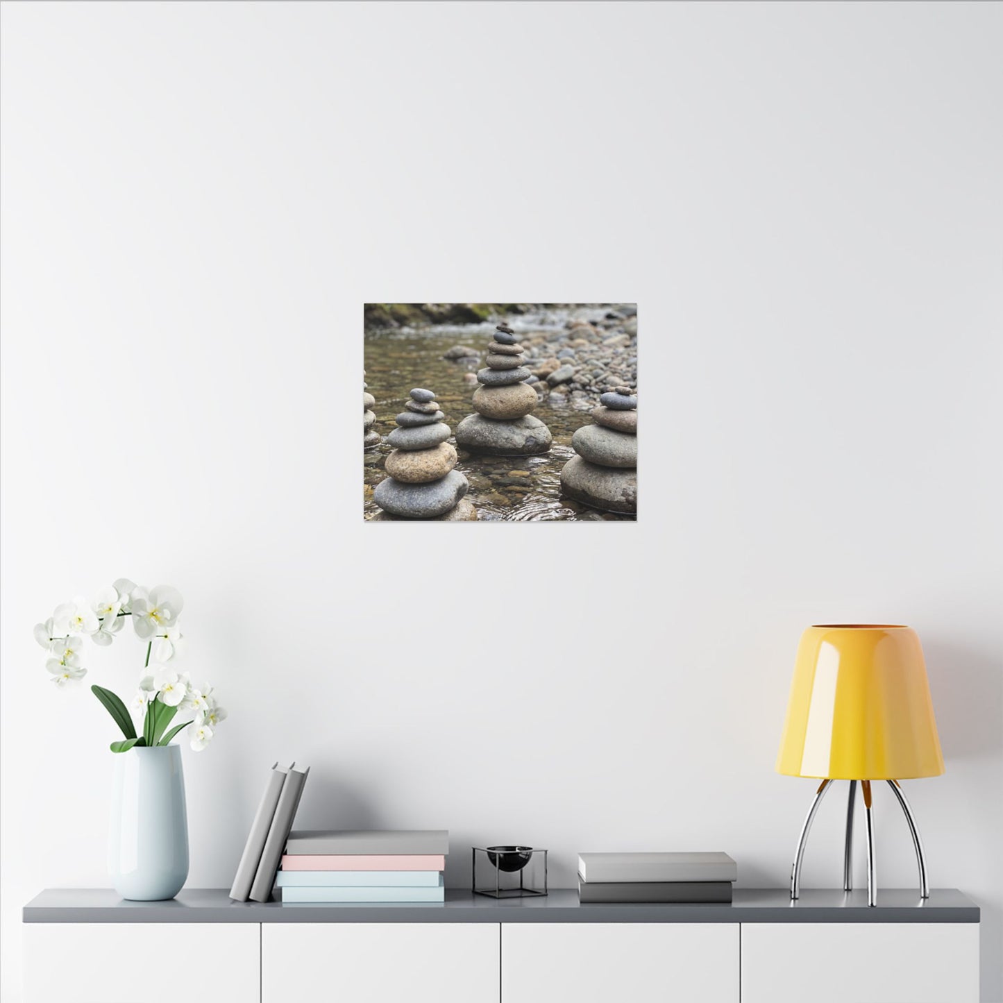 Bamboo Grove Winter Canvas Art | Zen Serene Design