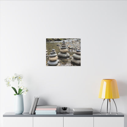 Bamboo Grove Winter Canvas Art | Zen Serene Design