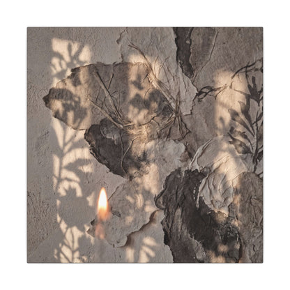 Shadow Play Summer Canvas Art | Japandi Elegant Design