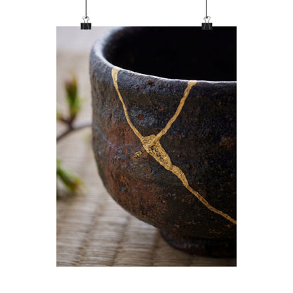 Tea Ceremony Spring Wall Art Print | Kintsugi Artful Design Art Print