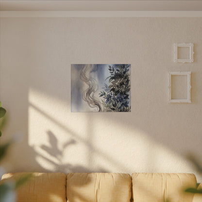 Incense Smoke Summer Canvas Art | Japandi Cozy Design