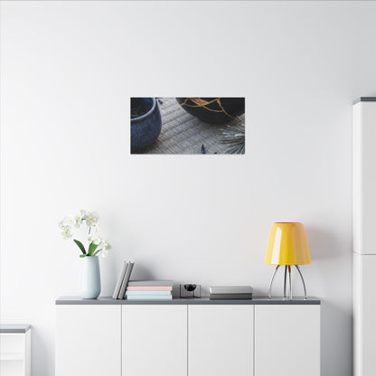 Kintsugi Tea Ceremony in Overcast | Gold Vein Canvas Art