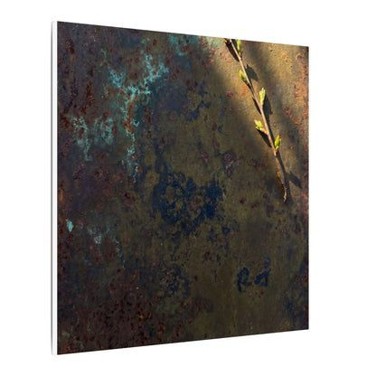 Golden Hour Rust Patina Canvas Art - Dark Japandi Ma