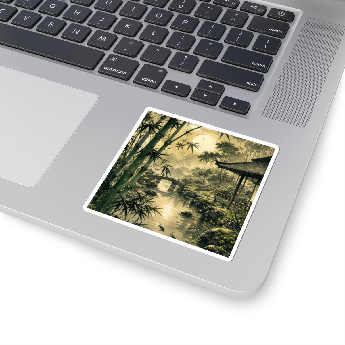 Datsuzoku Moonlit Garden Sticker - Zen Sumi E