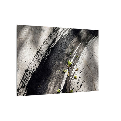 Ink Brushstroke Canvas Art | Spring Dark Japandi Moody Minimal Art