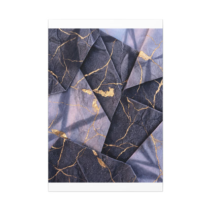 Seijaku Paper Fold Canvas Art - Kintsugi Gold Vein