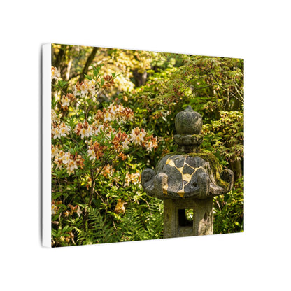 Spring Stone Lantern Gold Repair Canvas Art | Beautiful Decor