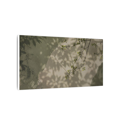 Neutral Shadow Play Canvas Art - Japanese Pattern Japandi