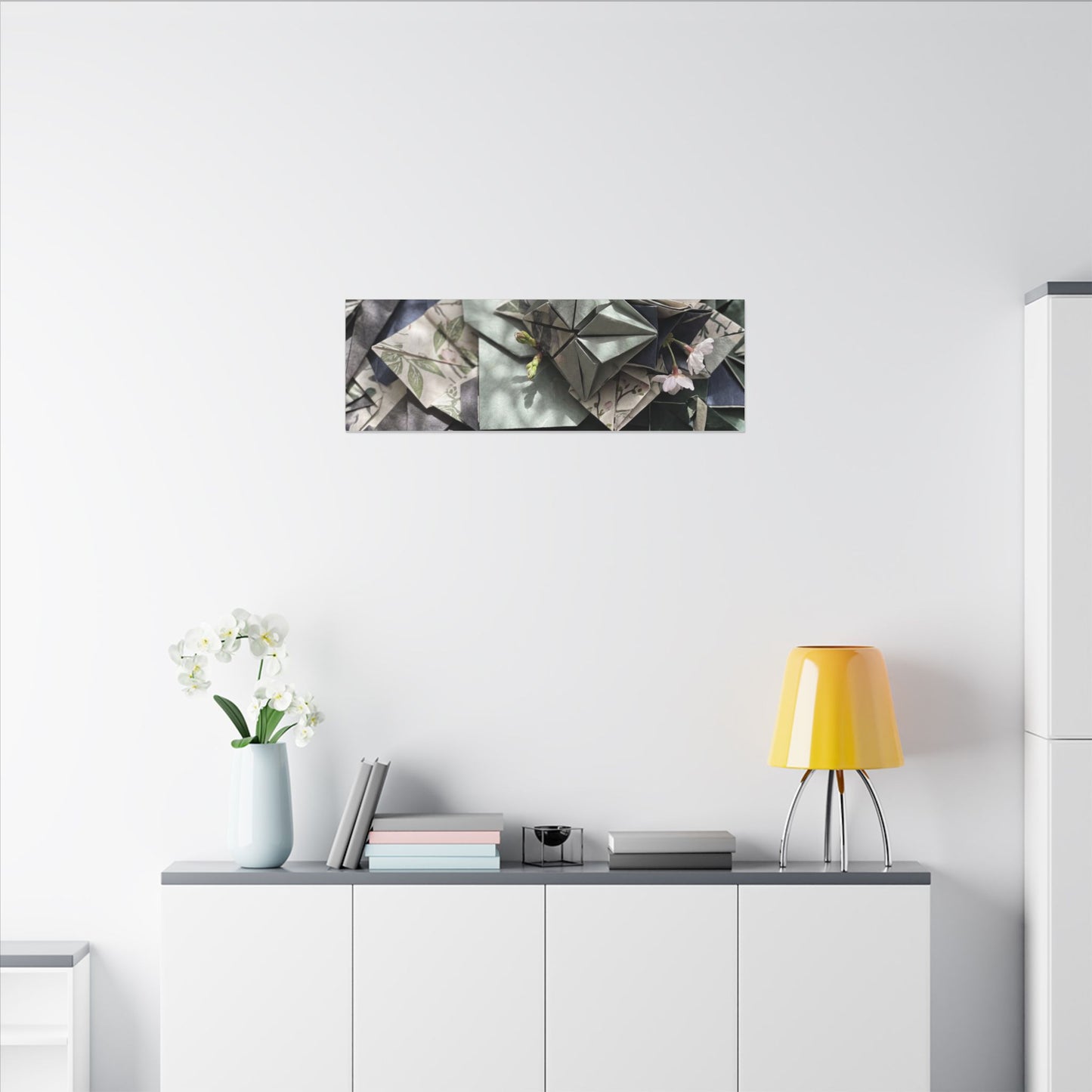 Shibui Paper Fold Canvas Art - Japandi Japanese Pattern
